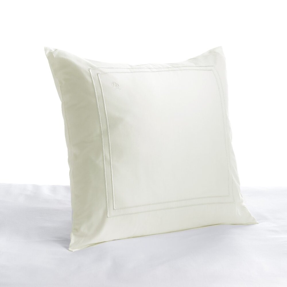 IVORY: EURO pillowcase cover 100% cotton Organic Hypo-Allergenic Envelop…